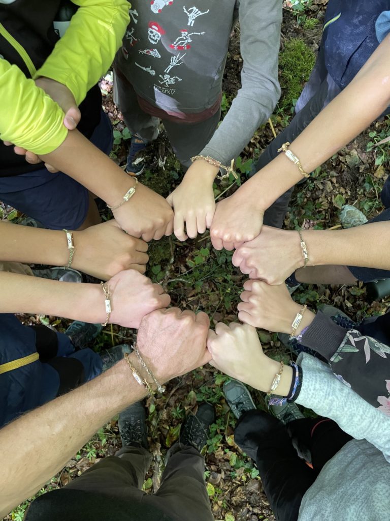 Feuille racine bracelets massette