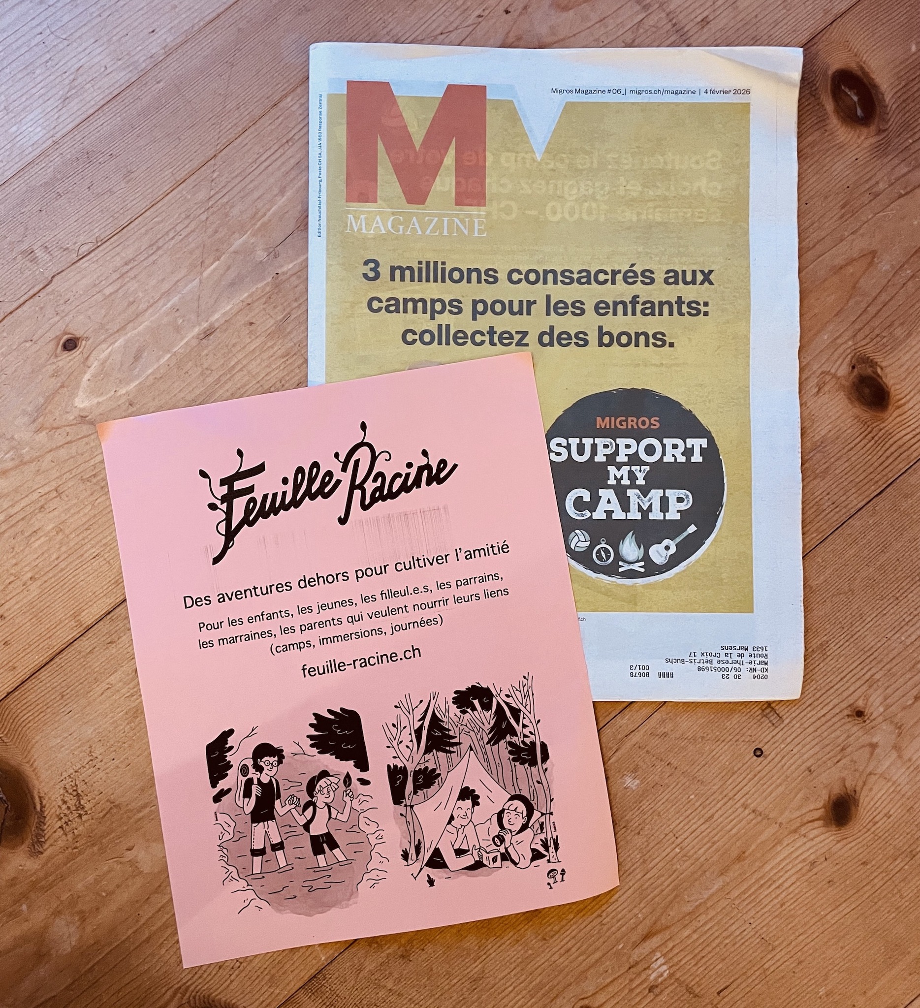 Bons Migros SupportMyCamp